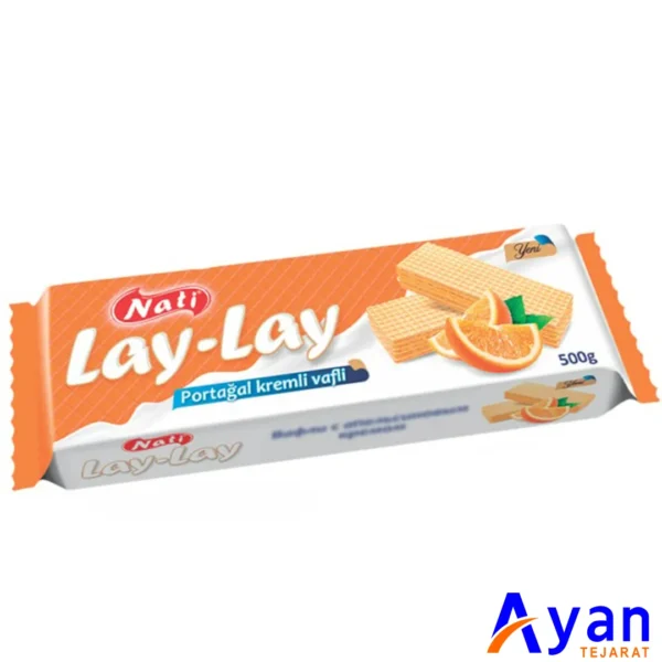ویفر پر شده  لای لای ناتی NUTI با کرم پرتقال 500 گرم