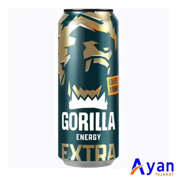 آبمیوه انرژی زا روسی گوریلا Gorilla Extra Energy انرژی مضاعف 450 میل