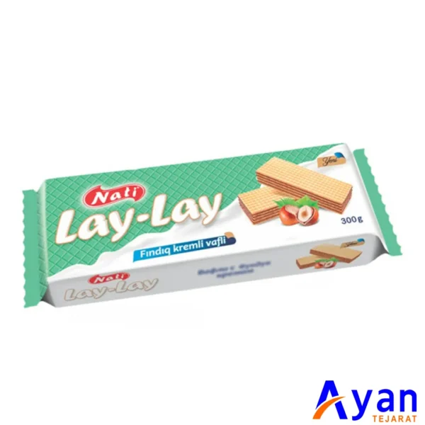 ویفر پر شده لای لای ناتی NUTI با کرم فندق 300 گرم