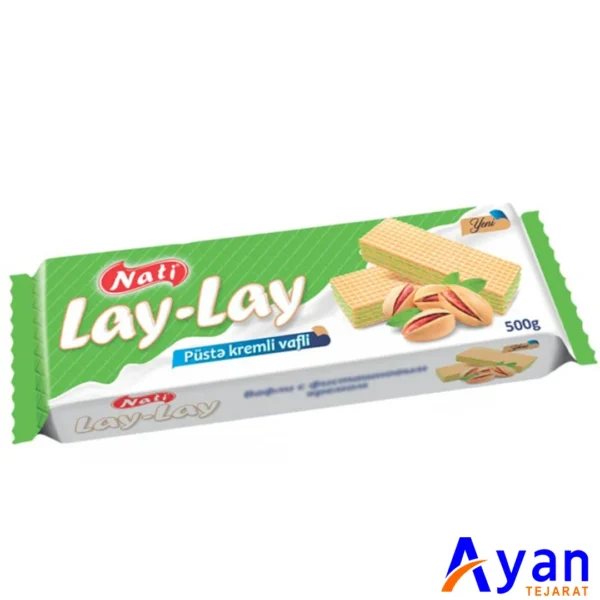 ویفر پر شده لای لای ناتی NUTI با کرم پسته 500 گرم
