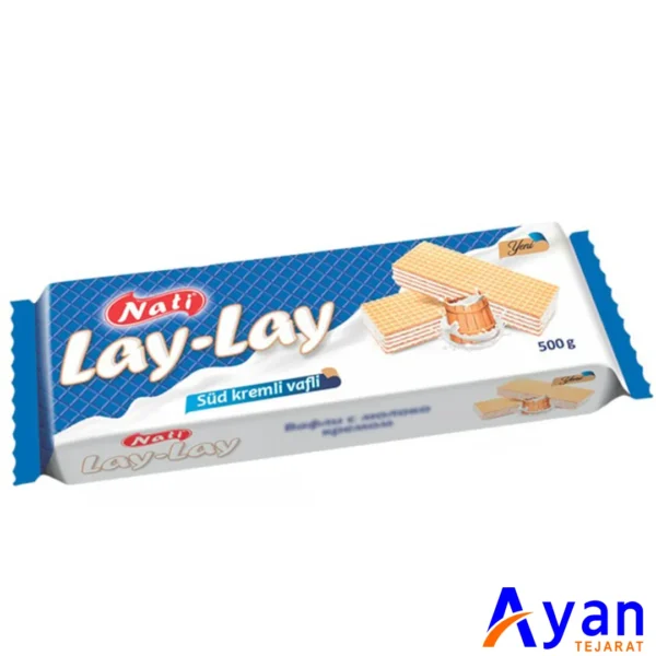 ویفر پر شده لای لای ناتی NUTI با کرم شیری 500 گرم