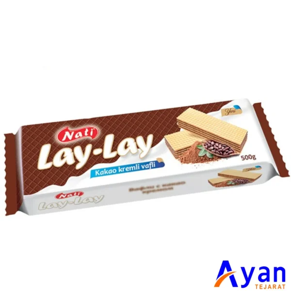 ویفر پر شده لای لای ناتی NUTI با کرم کاکائو 500 گرم
