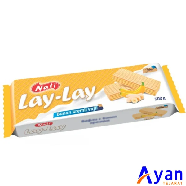 ویفر پر شده  لای لای ناتی NUTI با کرم موزی 500 گرم