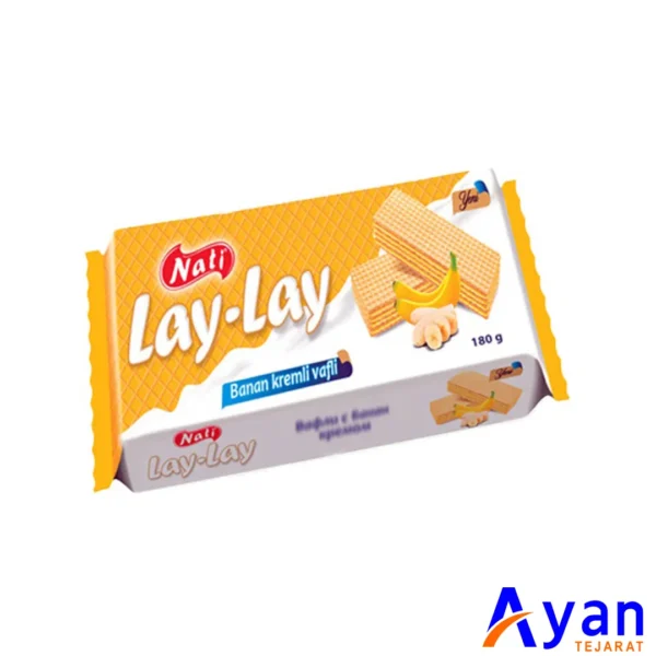 ویفر پر شده  لای لای ناتی NUTI با کرم موزی 180 گرم