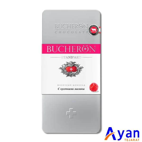 تبلت شکلات شیری با طعم رزبری استند آرت بوچرون Bucheron وزن 100 گرم