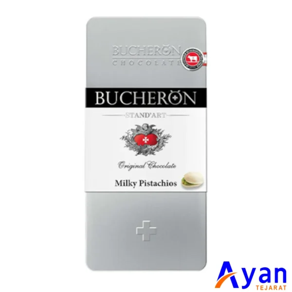تبلت شکلات شیری با پسته استند آرت بوچرون Bucheron وزن 100 گرم