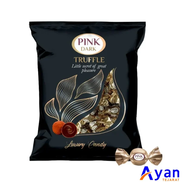 شکلات پذیرایی شکلات تلخ پینک PINK مدل DARK TRUFFLE بسته 500 گرمی