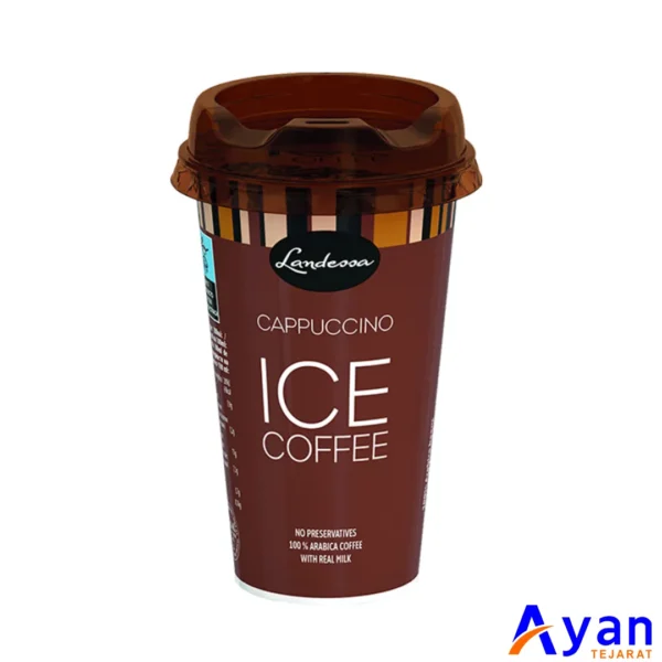 آیس کافی لیوانی کاپوچینو 100% عربیکا لاندسا LANDESSA حجم 230 میل